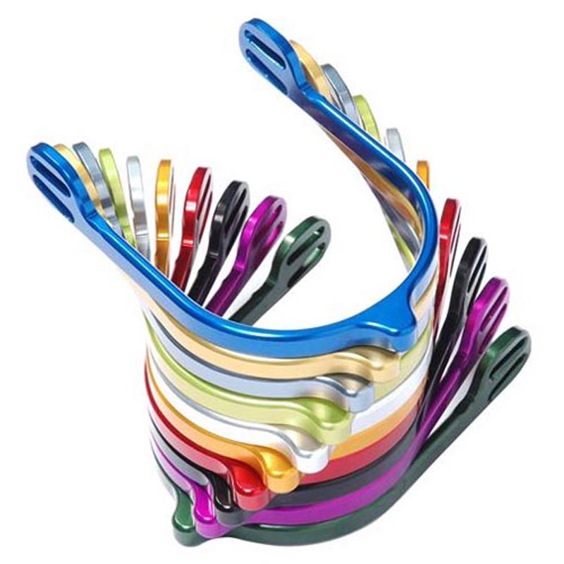Spurs jin stirrups in aluminium, short size - 3057