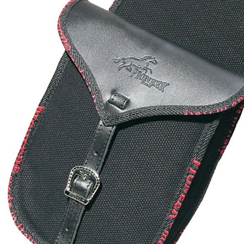 Pioneer front saddlebag double cotton and leather - 0295