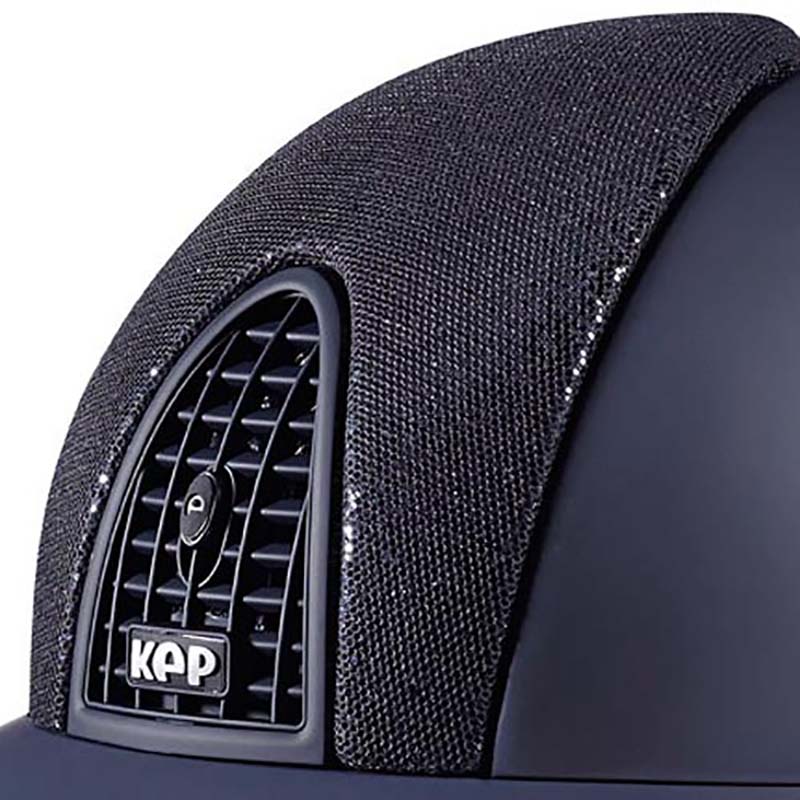 Kep italia helmet model cromo t insert front blue glitter - 3228
