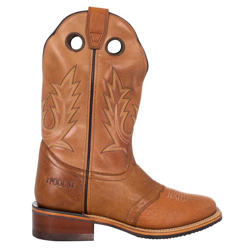 Western boots pool’s unisex genuine leather - 4269