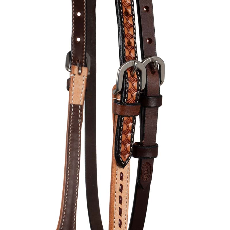 Western bridle two-tone leather - 4425