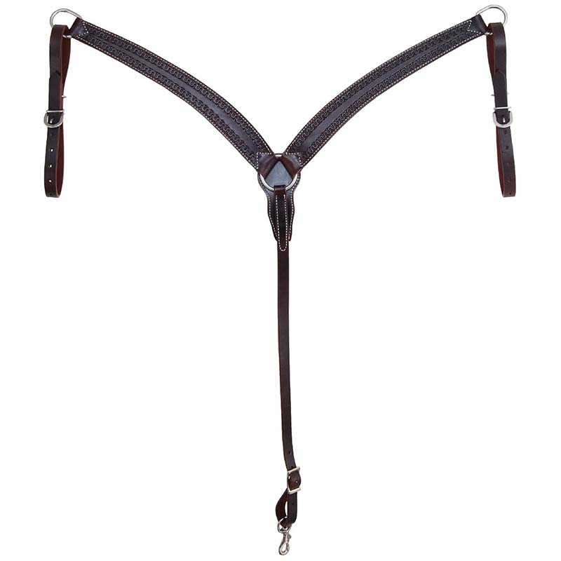 Pool's snake workmanship leather breast strap - 4766