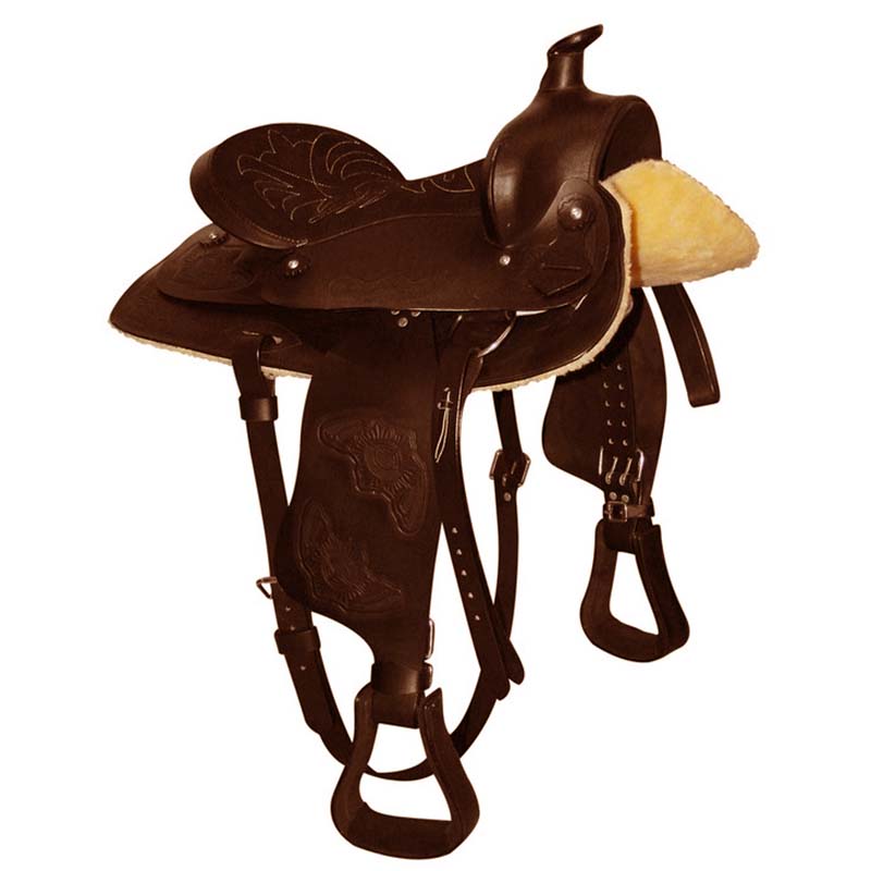 Western leather saddle mod. Eco - 4853