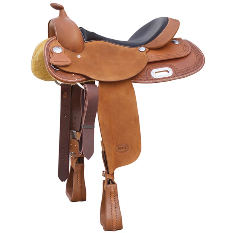Western pool's team penning full contact saddle - 4910
