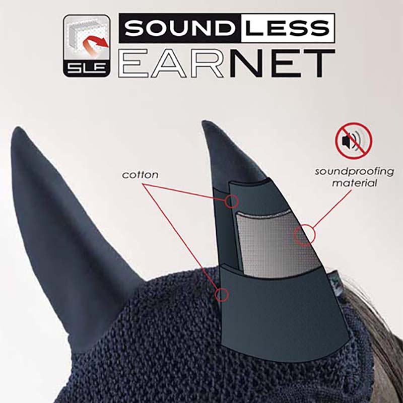 Equiline soundproof headset for horse - 0558