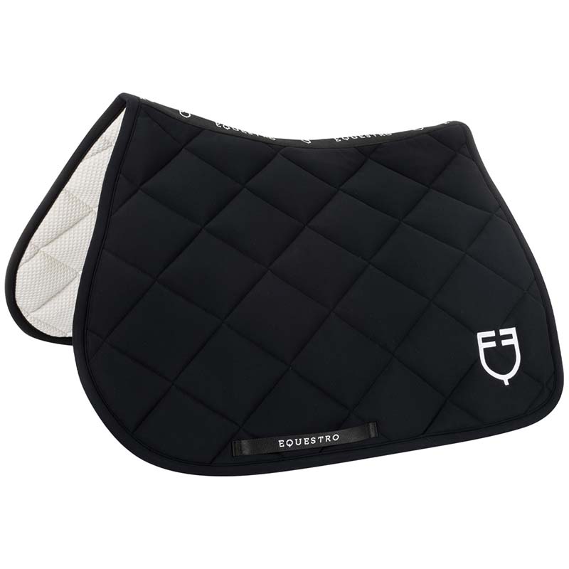 Jumping saddlecloth equestro black line edition with logo - 3609