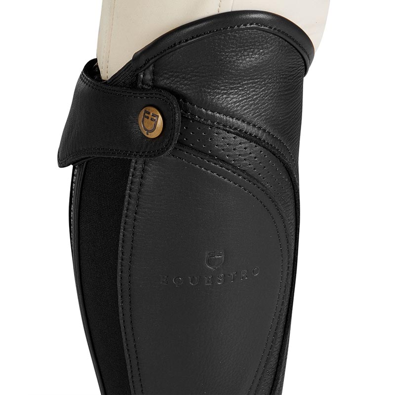 Half chaps shaped equestro leather model salisbury - 3563