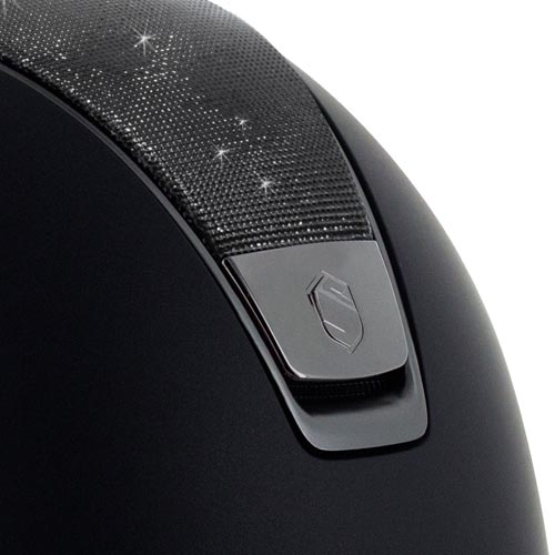 Customizing for helmet samshield with shimmer leather top - 3277