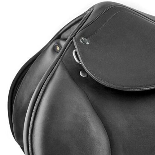 Equestro jumping saddle double leather - 2848