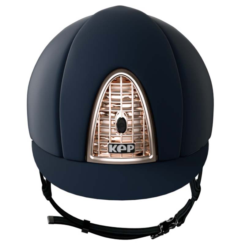 Casco kep italia model cromo t blue with frame and grille gold rose - 3300