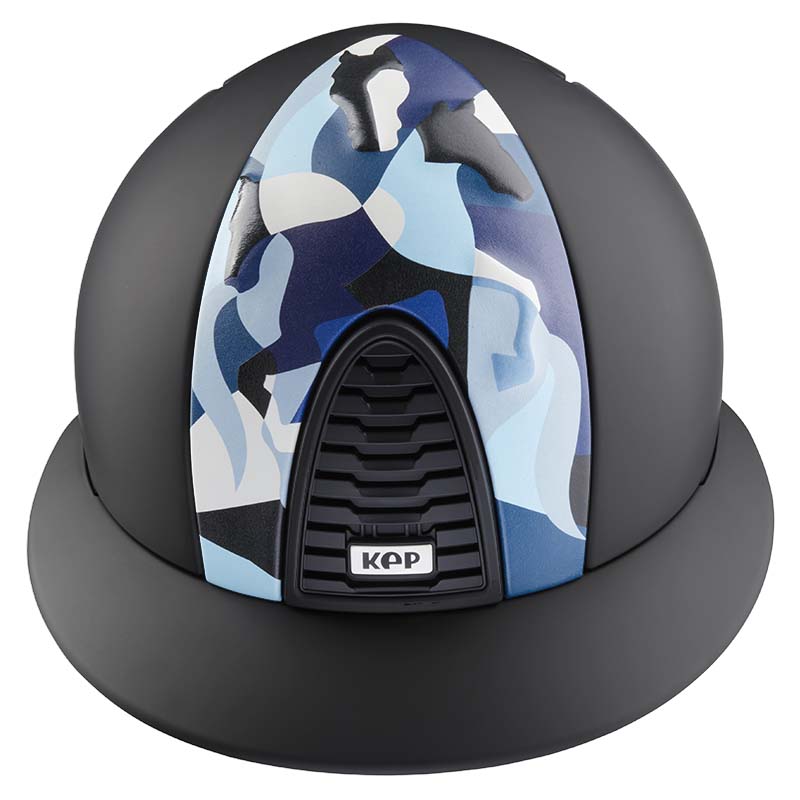 Kep italia helmet cromo 2.0 vikings black matt blue insert - 3312