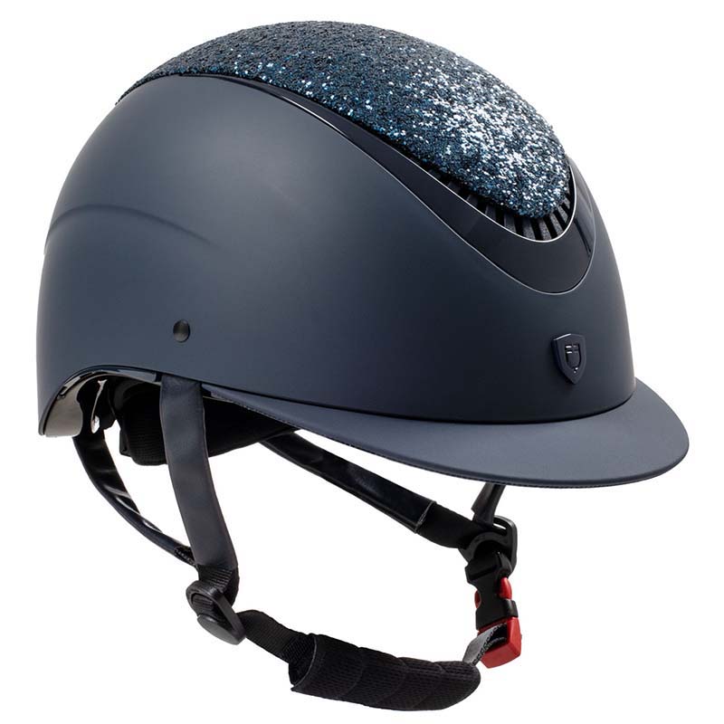 Riding helmet equestro galaxy rhinestones with narrow visor - 3307