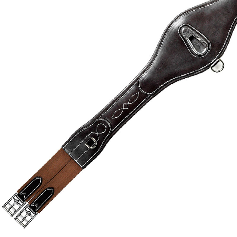 Candy shaped saddle girth tattini leather - 2853