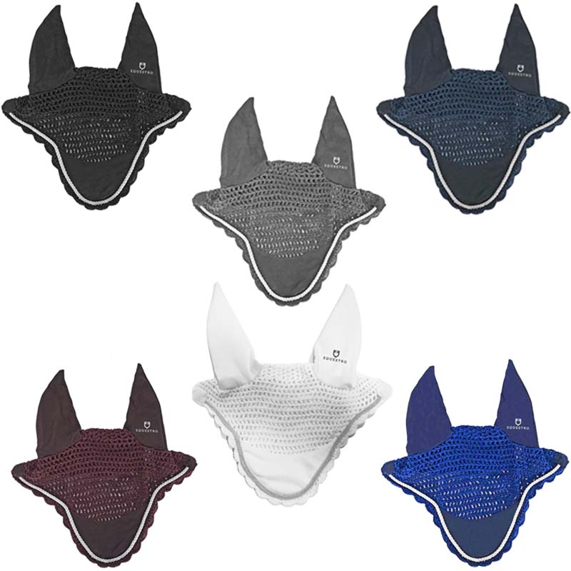 Equestro ear net with cord - 0585
