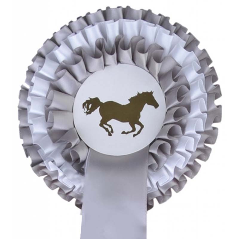 Awarding rosette 13 cm set 5 pieces  - 6394