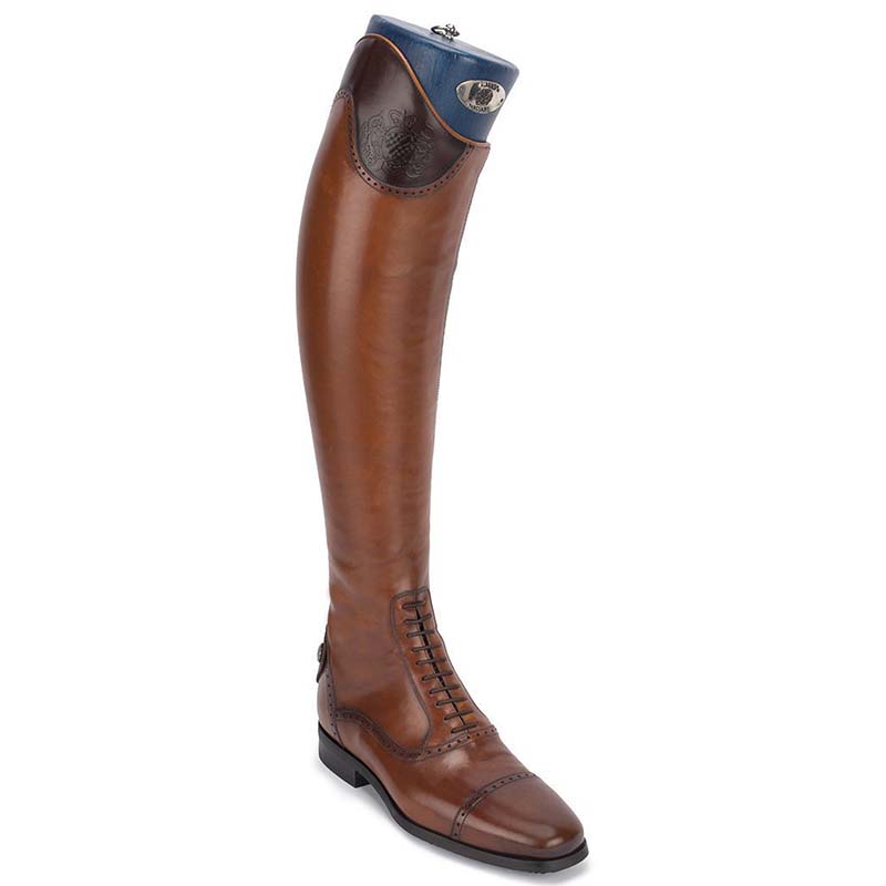Riding tall boots alberto fasciani model 33604 brown with laces - 3690