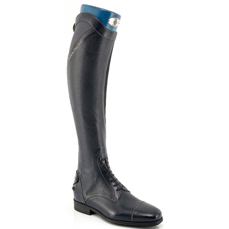 Riding tall boots alberto fasciani model 33080 black with laces - 3687