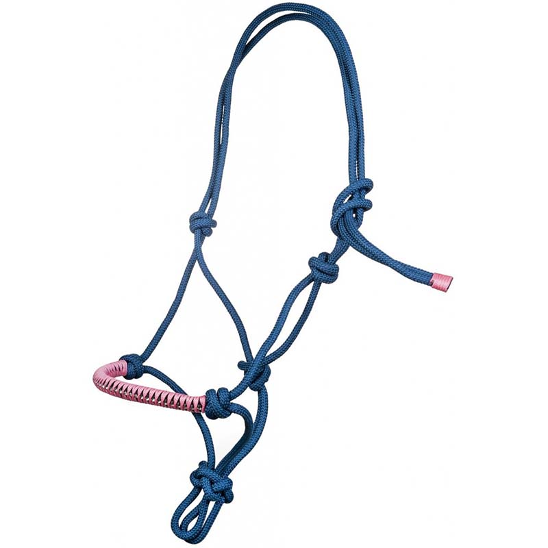Hkm knotted rope halter strass model - 0327