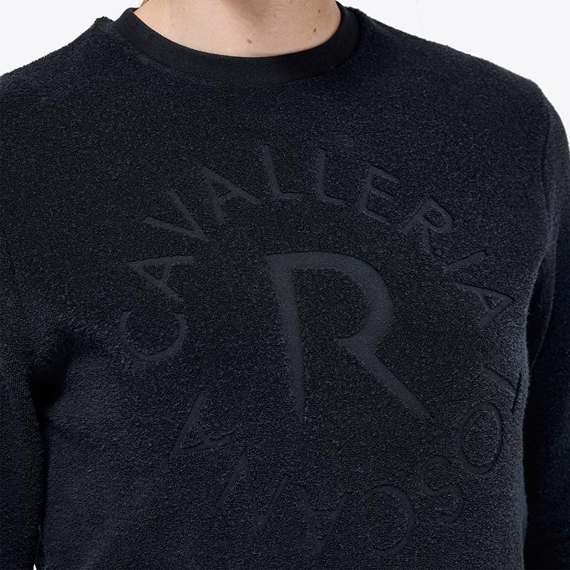 Ladies sweatshirt Cavalleria Toscana with sponge logo - 9669