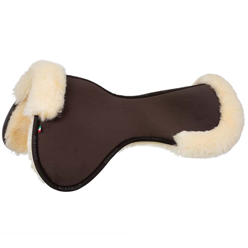 Memory foam acavallo half pad with sheepskin - 2941