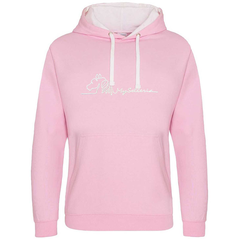 My selleria hoodie with embroidery unisex bicolor line - 0025