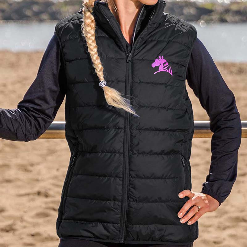 Unisex padded vest with my selleria embroidery lifestyle line - 0027