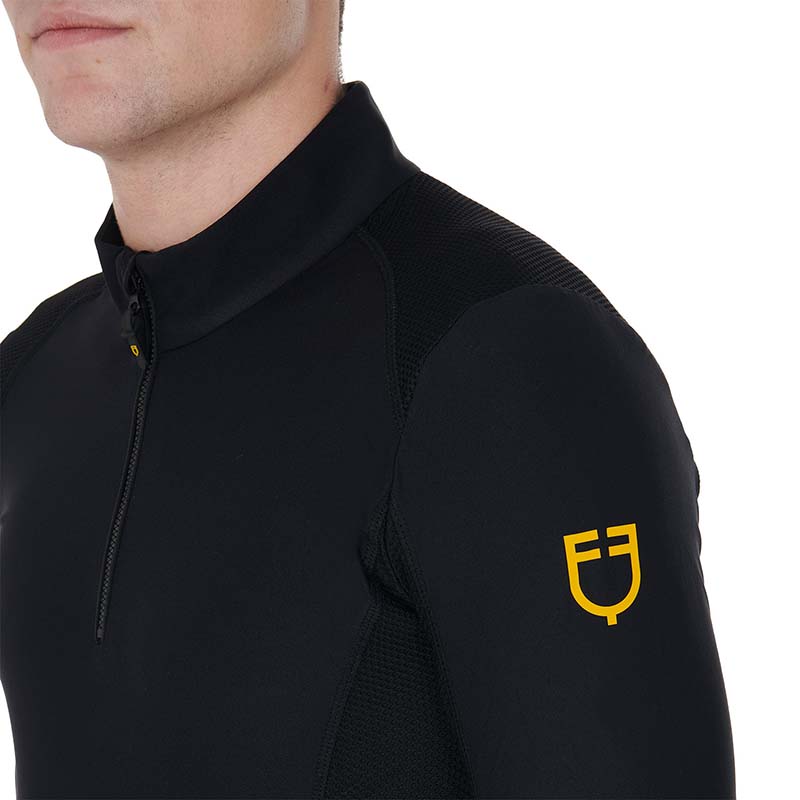 Equestro training polo long sleeve for men - 9878