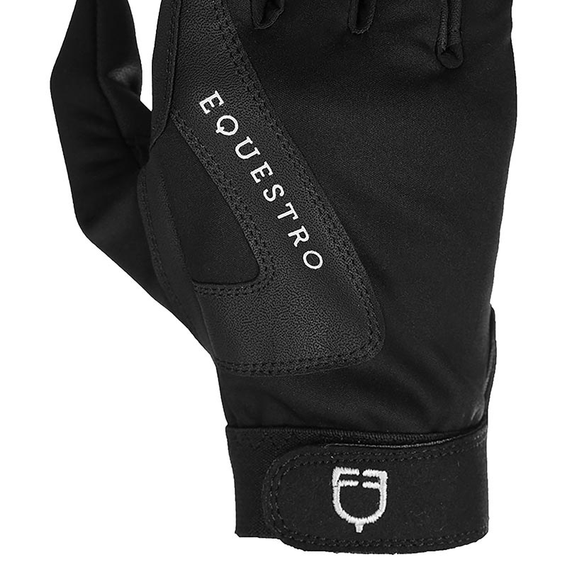 Equestro winter riding gloves in technical fabric - 2183