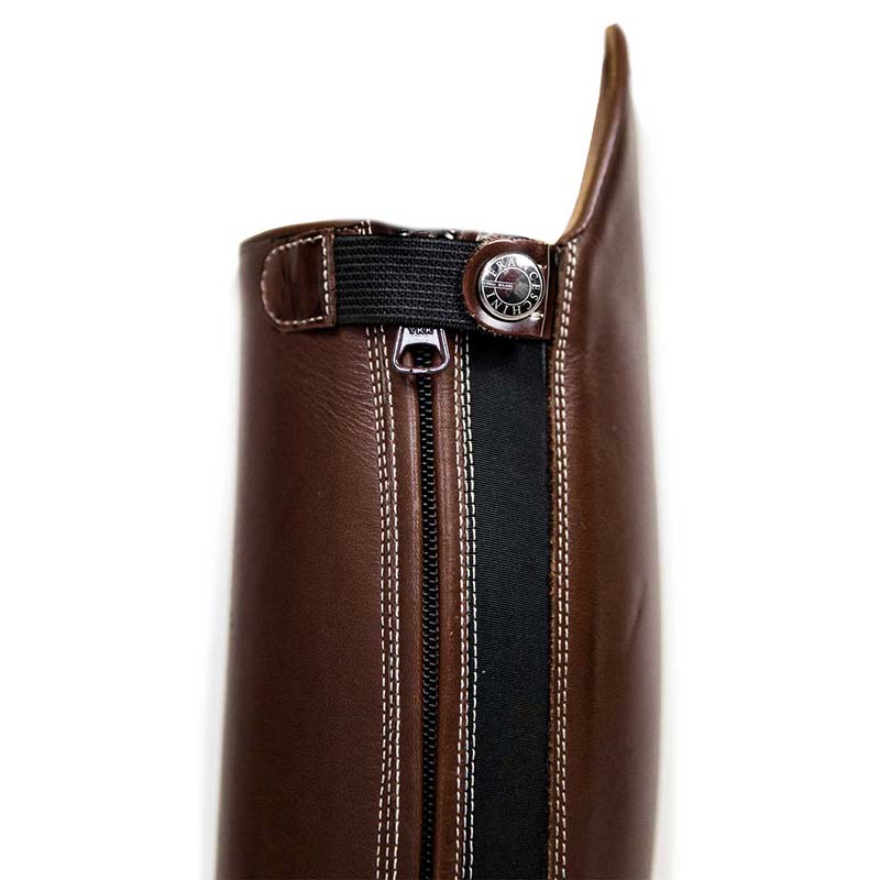 Franceschini riding boots genuine brown leather botticelli model - 2272