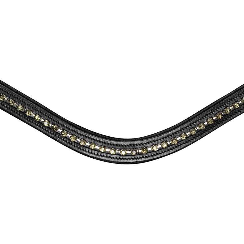 New shape ii x-line leather bridle with rhinestones - 2343