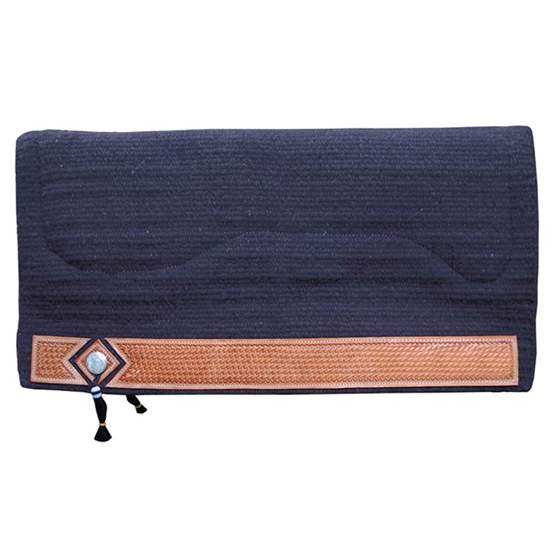 Western saddle pad made of navajo fabric and pure wool - 5075