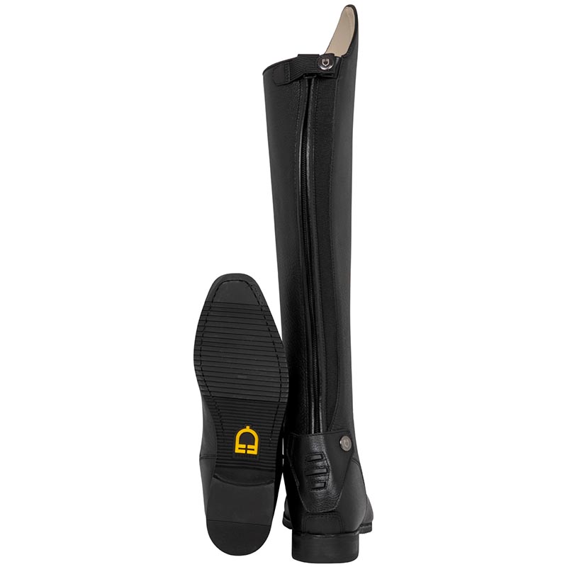 Equestro jupiter riding boots in leather with back zip - 3594