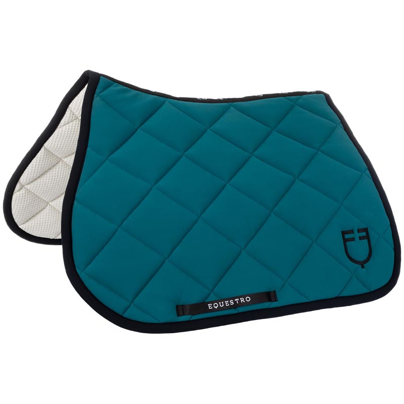 Jumping saddlecloth equestro black line edition with logo - 3609