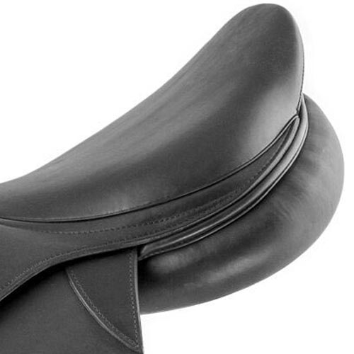 Equestro jumping saddle double leather - 2848