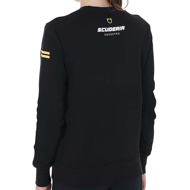 Cotton crew neck women sweatshirt scuderia equestro - 9702