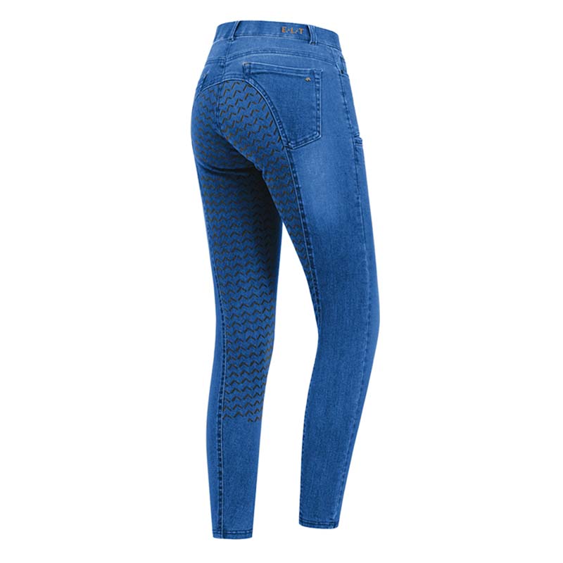 Denim riding breeches mod. luna 5 pockets for woman - 3967