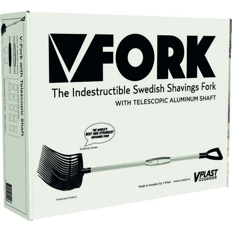 Shaving fork complete with telescopic handle - 7014