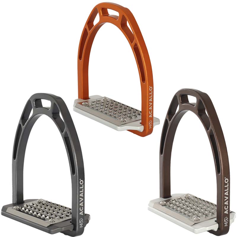 Acavallo aluminium riding stirrups mod. arco evolution alupro - 3165