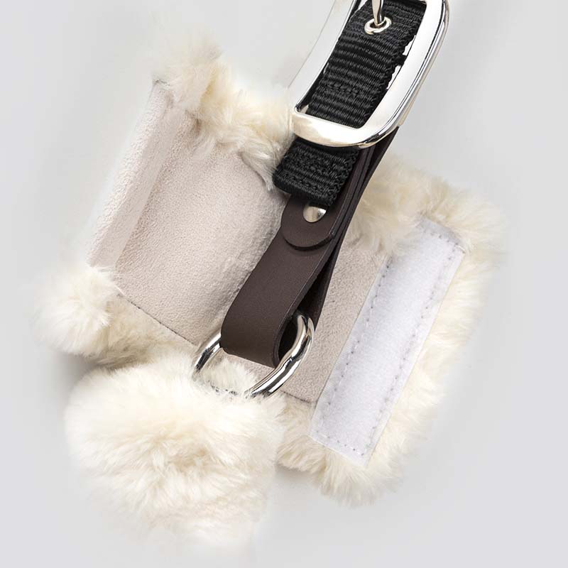 Bridle in equiline nylon with padding in ecological lamb mod. terris - 0302