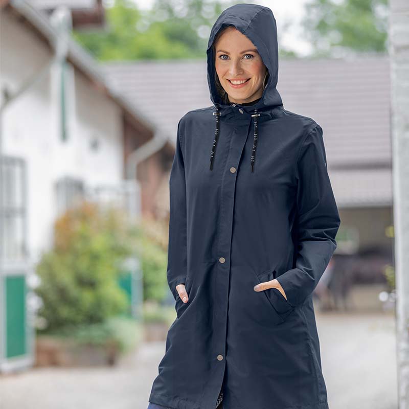 Riding raincoat with hood model Emilia - 2613