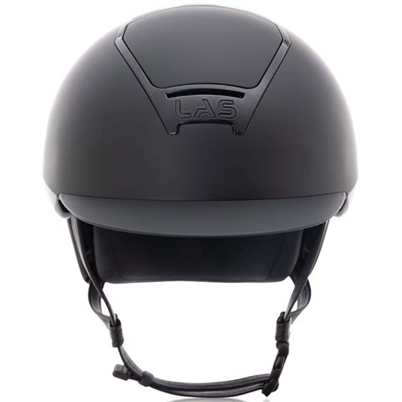 Las riding helmet model opera double with visor and glossy frames - 3311