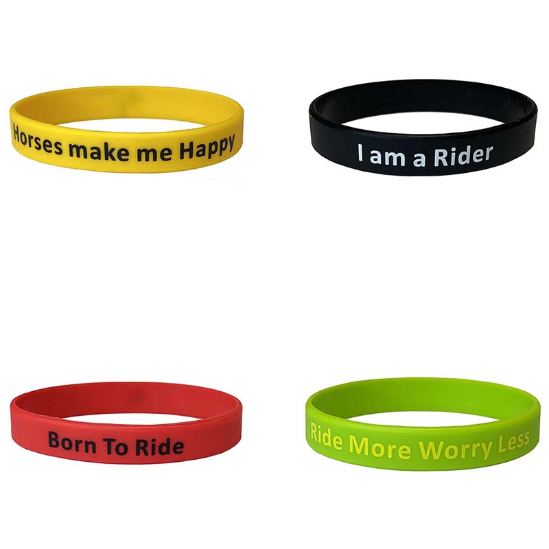 Colorful bracelet with emotional equestrian phrase  - 0038