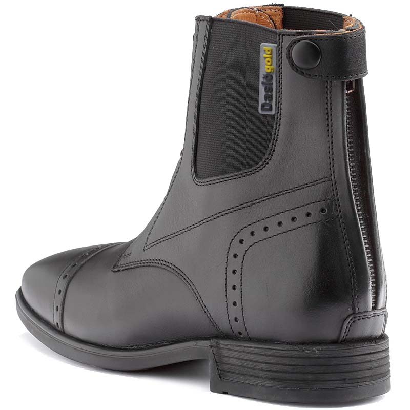 Daslo gold riding ankle boots in real leather - 2277
