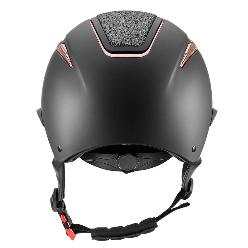 Tattini cap ariete riding helmet glitter plate with wide visor - 3242