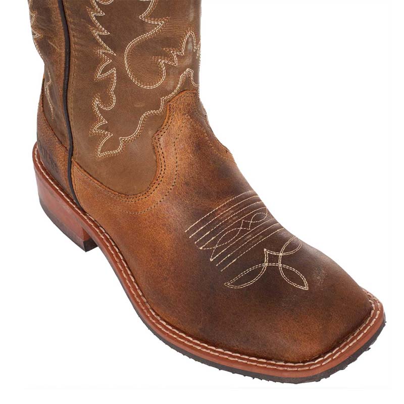 Western boots pool’s unisex worn leather - 4275
