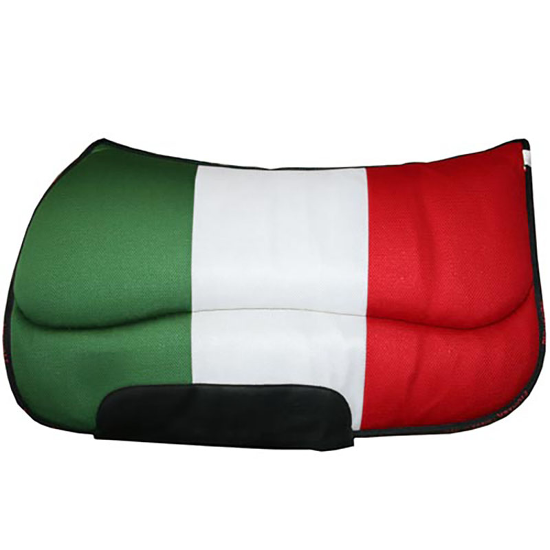 Western saddle pad pioneer in air mesh with flag - 5069