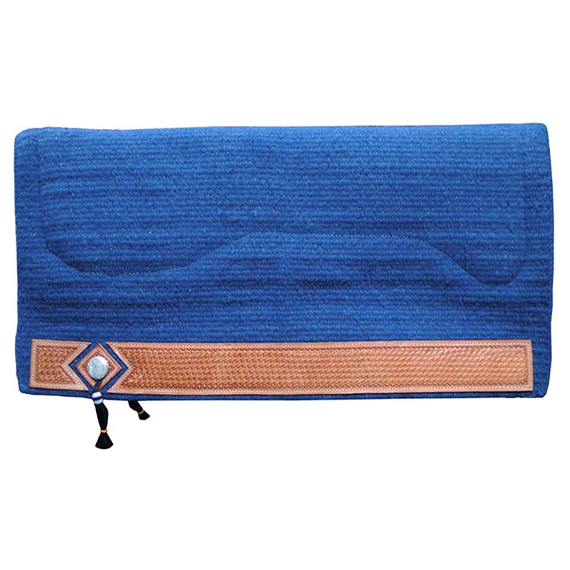 Western saddle pad made of navajo fabric and pure wool - 5075