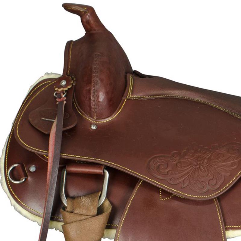 Lakota round skirt western saddle with accessories - 8152