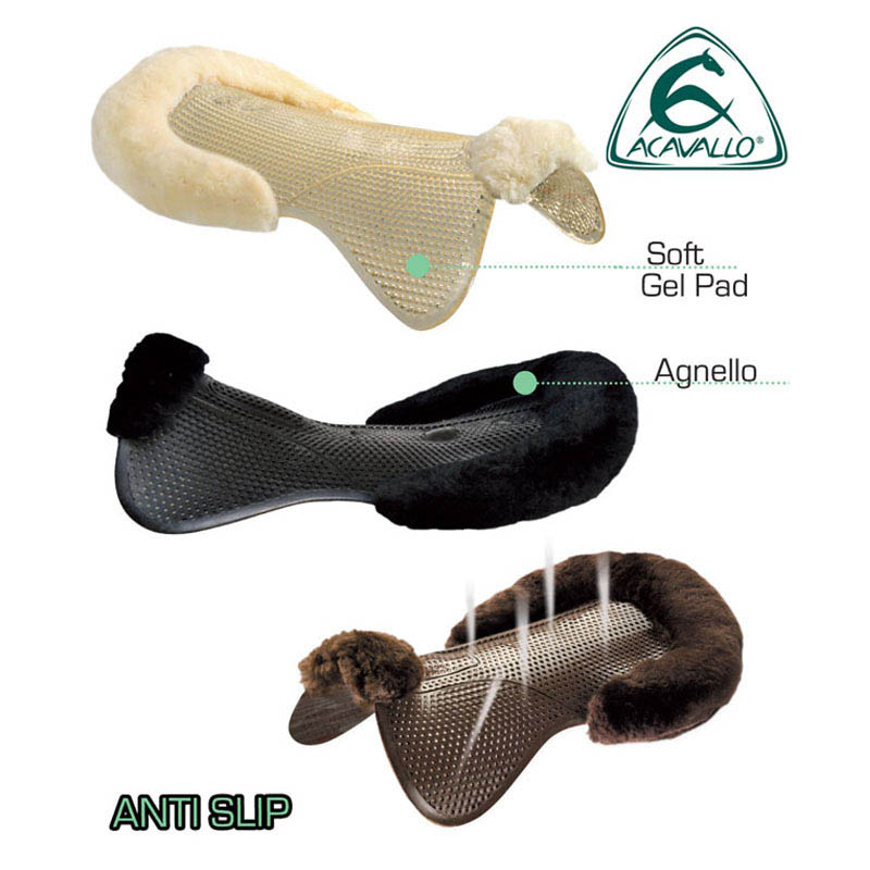 Gel active pad cut out half sheep edge acavallo - 2947