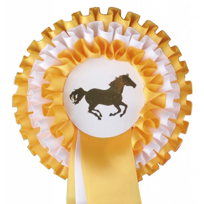 Awarding rosette 13 cm set 5 pieces  - 6394